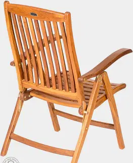 Zahradní židle a křesla DEOKORK Zahradní teakové křeslo REGINA