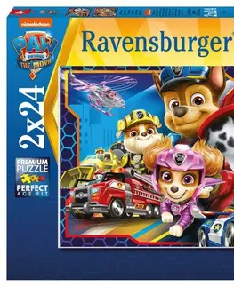 Hračky puzzle RAVENSBURGER - Tlapková patrola: Záchranáři 2x24 dílků