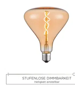 LED žárovky JUST LIGHT LEUCHTEN DIRECT LED Filament, dekorativní žárovka, 6W E27 3000K DIM 08453 LD 08453