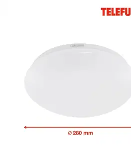 LED stropní svítidla BRILONER TELEFUNKEN LED stropní svítidlo s čidlem, pr. 28 cm, 15 W, bílé IP44 TF 602006TF