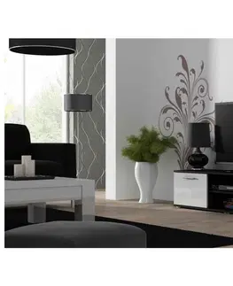 TV stolky Artcam TV stolek SOHO 140 cm Barva: černá/bílý lesk