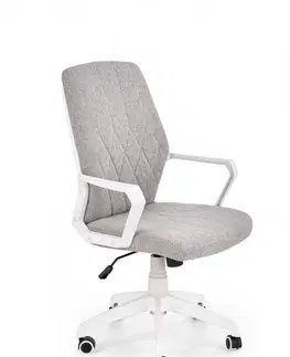 Kancelářské židle HALMAR Kancelářská židle Spiolla šedá/bílá