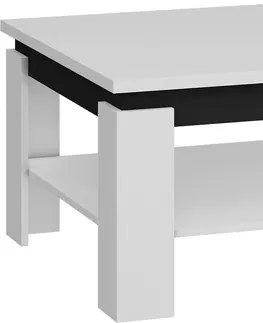 Konferenční stolky ArtCross Konferenční stolek ALFA Barva: Švestka / černý lesk