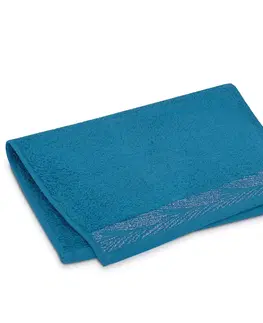 Ručníky AmeliaHome Ručník ALLIUM klasický styl 30x50 cm tmavě modrý, velikost 50x90