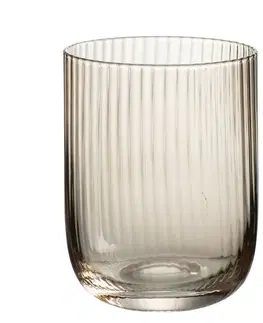 Sklenice Jantarová sklenička na vodu s vroubkováním Ralph - Ø7*9cm / 260ml J-Line by Jolipa 30627