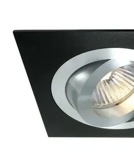 24V Light Impressions Kapego stropní vestavné svítidlo 12V AC/DC GU5.3 / MR16 1x max. 50,00 W 92 mm černá 110427