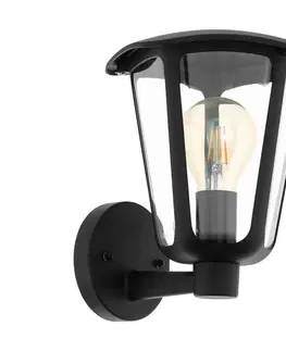 Zahradní lampy Eglo Eglo 98119 - Venkovní nástěnné svítidlo MONREALE 1xE27/60W/230V černá IP44 