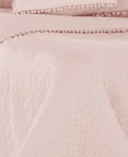 Přikrývky DecoKing Přehoz na postel Meadore pudrová, 170 x 210 cm