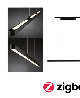 Chytré osvětlení PAULMANN URail LED závěs Smart Home Zigbee Lento 3x13,5W měnitelná bílá stmívatelné 230V černá mat