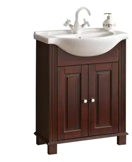 Koupelnový nábytek Comad Umyvadlová skříňka Retro 864 2D hnědá borovice