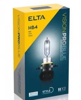 Autožárovky ELTA HB4 VisionProBlue 60W 12V P22d sada 2ks EB1906TR