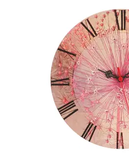 Hodiny Wallity Nástěnné hodiny Rosé 30 cm růžové