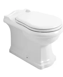 Záchody KERASAN RETRO WC mísa stojící, 39x61cm, spodní/zadní odpad, bílá 101601