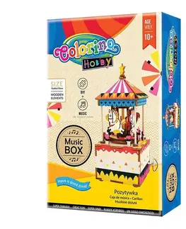Hračky PATIO - Colorino HOBBY Music Box Merry go round
