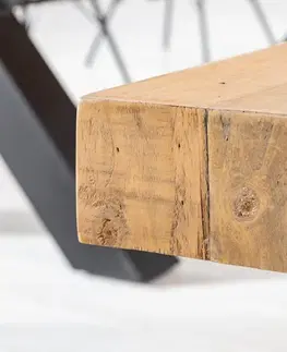 Židle Jídelní lavice THETIS Dekorhome Přírodní dřevo
