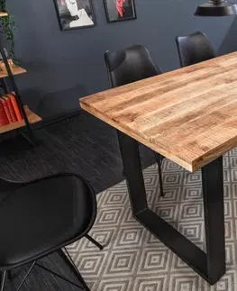 Jídelní stoly LuxD Designový jídelní stůl Thunder 140 cm mango