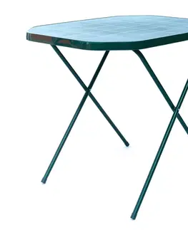 Jídelní stoly Kempingový stůl CAMPING 53x70 Dajar Zelená