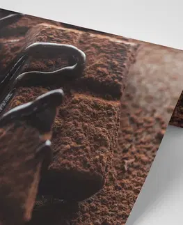 Samolepící tapety Samolepící fototapeta lahodné kousky čokolády