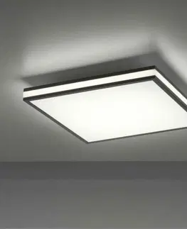 LED stropní svítidla LEUCHTEN DIREKT is JUST LIGHT LED stropní svítidlo 45x45, černá, hranaté, RGB Dreamcolor, stmívatelné, panel RGB+2700-5000K
