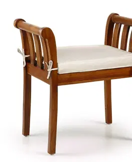 Stylové a luxusní lavice Estila Stylová lavice z masivu Yuyu s polštářem Forja