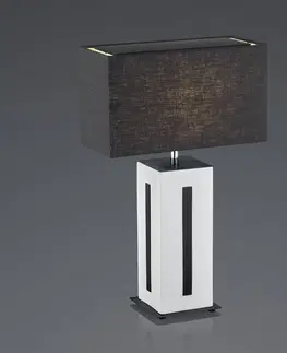 Stolní lampy BANKAMP BANKAMP Karlo stolní lampa bílá/černá, výška 56cm