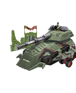 Hračky THE CORPS - Tank s vojáky 2 ks, světelnými a zvukovými efekty 39 cm