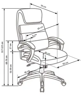 Kancelářské židle HALMAR Kancelářská židle Sed černá