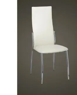 Židle Jídelní židle 2 ks umělá kůže Dekorhome Cappuccino