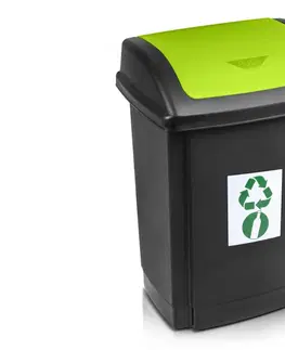 Odpadkové koše PROHOME - Koš odpadkový ke třídění odpadu 25l zelený
