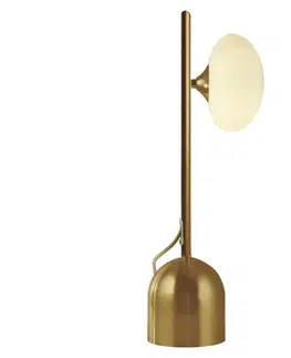 Lampy Searchlight Searchlight EU94040-1GO - Stolní lampa PEBBLE 1xG9/7W/230V zlatá 