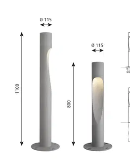 Průmyslové venkovní osvětlení Louis Poulsen Louis Poulsen Flindt neuzemněné 110 cm hliník