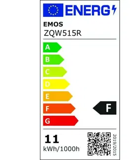 LED žárovky EMOS Chytrá LED žárovka GoSmart A60 / E27 / 11 W (75 W) / 1 050 lm / RGB / stmívatelná / Wi-Fi ZQW515R
