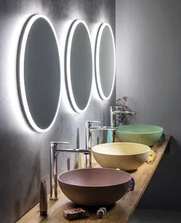 Koupelnová zrcadla SAPHO VISO kulaté zrcadlo s LED osvětlením ø 60cm VS060