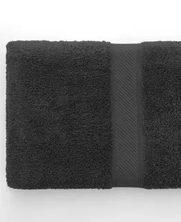 Ručníky Bavlněný ručník DecoKing Bira tmavě šedý, velikost 70x140