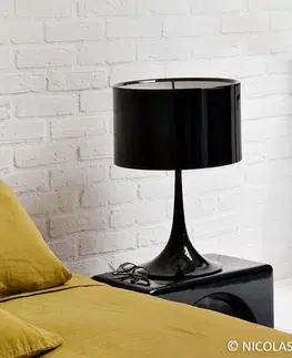Stolní lampy FLOS FLOS Spun Light T1 - černá stolní lampa
