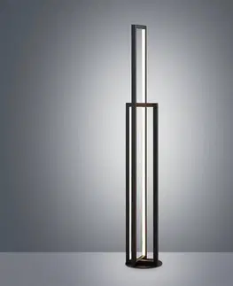 Stojací lampy Lucande Lucande Hylda LED stojací lampa v černé barvě