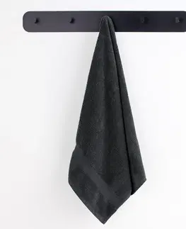 Ručníky Bavlněný ručník DecoKing Marina uhlový, velikost 50x100