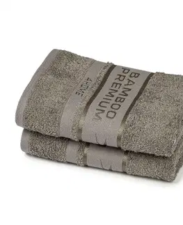 Ručníky 4Home Bamboo Premium ručník šedá, 50 x 100 cm, sada 2 ks