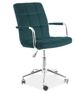 Kancelářské židle Signal Kancelářské křeslo Q-022 VELVET Varianta: Curry / Bluvel 68