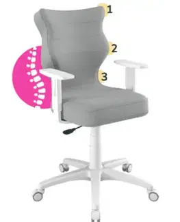 Kancelářské židle Entelo Kancelářská židle PETIT 6 | bílá podnož Velvet 3