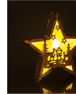 Vánoční osvětlení  RXL 321 hvězda dř. srny 6LED WW