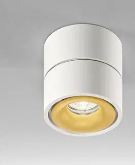 Podhledová svítidla Egger Licht Egger Clippo LED stropní spot, bílý-zlatá, 3000 K