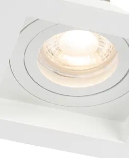 Podhledove svetlo Moderní vestavné bodové svítidlo bílé nastavitelné - Carree