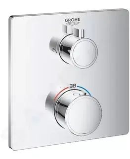 Koupelnové baterie GROHE Grohtherm Termostatická sprchová baterie pro 2 spotřebiče, chrom 24079000