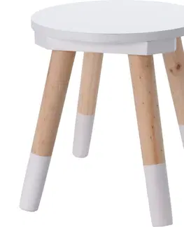 Dekorace do dětských pokojů Dětská dřevěná stolička Kid´s collection bílá, , 24 x 26 cm