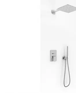 Sprchy a sprchové panely KOHLMAN sprchový set s 35 cm dešťovou sprchou a ruční sprchou QW210SQ35
