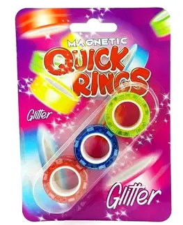 Hračky MIKRO TRADING - Magnetická hra kroužky 3ks glitter