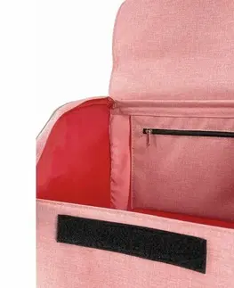 Nákupní tašky a košíky Rolser Nákupní taška na kolečkách Jolie Tweed RG2, korálová