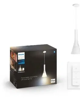 Chytré osvětlení PHILIPS HUE Hue Bluetooth LED White Ambiance Závěsné svítidlo Philips Explore 43001/31/P6 E27 6W 806lm 2200-6500K IP20 bílé, stmívatelné s dálkovým ovládáním
