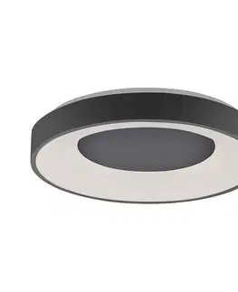 Stropni svitidla Moderní stropní svítidlo tmavě šedé včetně LED 3-stupňově stmívatelné - Steffie